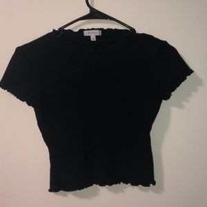 Black crop top